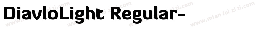 DiavloLight Regular字体转换